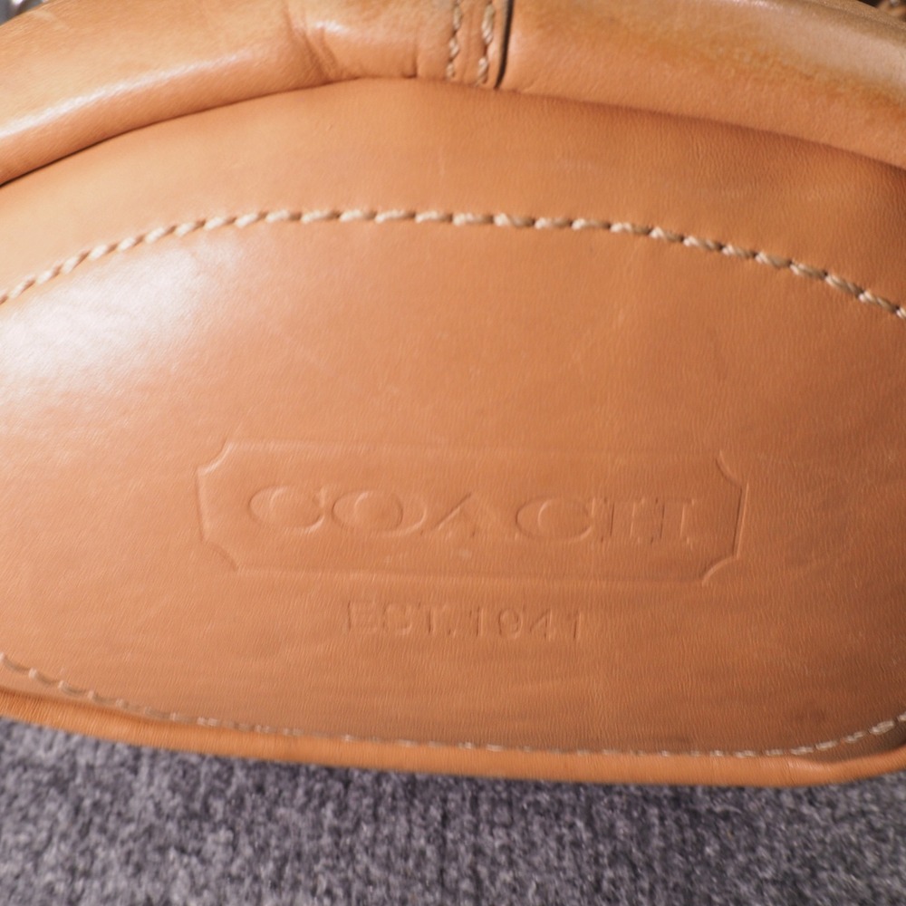 Coach Bleecker F13353 Bucket Bag British Tan Leather Shoulder Crossbody - Picture 4 of 16